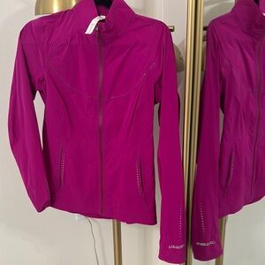lululemon athletica Pink windbreaker zip up jacket